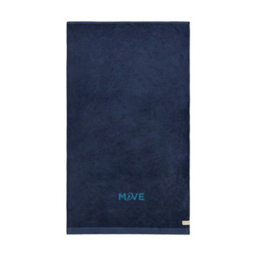 Serviette éponge Vinga® en coton et en tencel 90 x 150 cm bleu