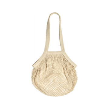 Sac filet pliable en coton Bio GOTS naturel