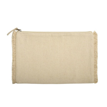 Pochette avec franges en coton naturel Ubag®