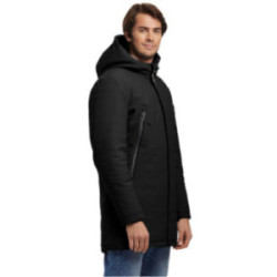 Veste longue mixte à capuche Softshell Mustaghata® matelassée