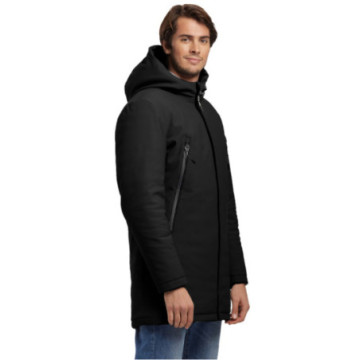 Veste longue à capuche Softshell Mustaghata® matelassée