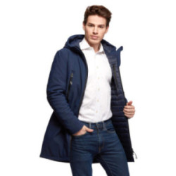 Veste longue mixte à capuche Softshell Mustaghata® matelassée