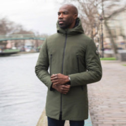 Veste longue mixte à capuche Softshell Mustaghata® matelassée