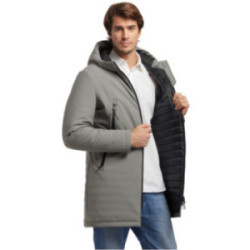Veste longue mixte à capuche Softshell Mustaghata® matelassée