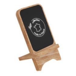 Support de chargement à induction SCX® en chêne avec logo lumineux