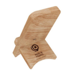 Support de chargement à induction SCX® en chêne avec logo lumineux