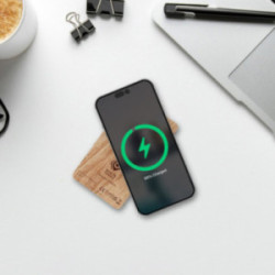 Powerbank SCX® en chêne avec logo lumineux