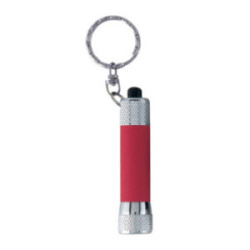Porte-clés lampe finition gomme marquage quadri