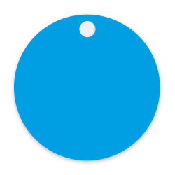 Porte-clés mousqueton et jeton ABS format 1 €