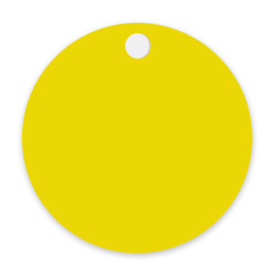Porte-clés mousqueton et jeton ABS format 1 €