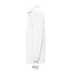 Polo mixte manches longues Sol's® Winter II blanc