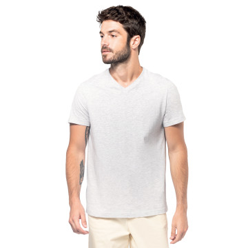 Tee-shirt homme Kariban® col V blanc