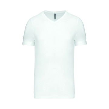 Tee-shirt homme Kariban® col V blanc