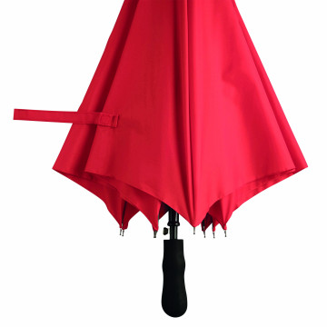 Parapluie golf tempête rouge ouverture automatique