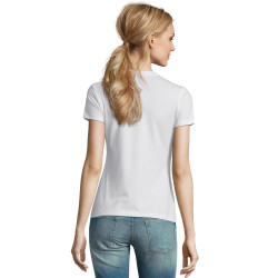 Tee-shirt femme blanc Express Sol's® Impérial