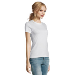 Tee-shirt femme blanc Express Sol's® Impérial