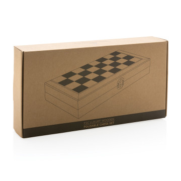 Jeu d'échecs pliable en bois