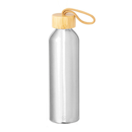 Bouteille en aluminium recyclé et bambou 600 mL