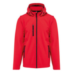 Veste softshell mixte à capuche et manches amovibles Kariban®
