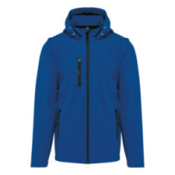 Veste softshell mixte à capuche et manches amovibles Kariban®