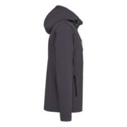 Veste softshell mixte à capuche et manches amovibles Kariban®