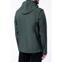 Veste softshell mixte à capuche et manches amovibles Kariban®
