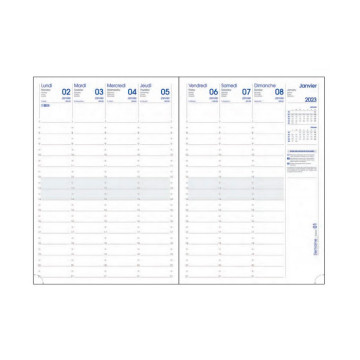 Agenda de bureau Ecokraft 17 x 24 cm