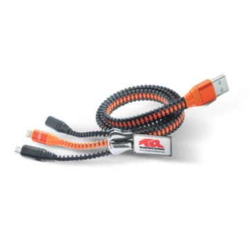 Câble zippé XL FunZip® 3 connectiques