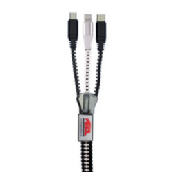 Câble zippé XL FunZip® 3 connectiques