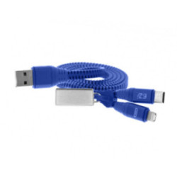 Câble zippé N FunZip® double sens 3 connectiques