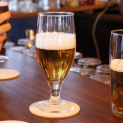 Sous-bock rond en bois