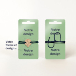 Bracelet en bois brochable