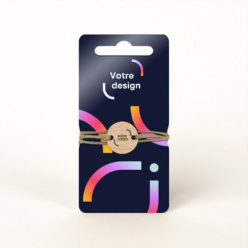 Bracelet en bois brochable