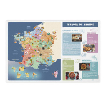 Calendrier bancaire maxi avec cartes au dos 65x43 cm