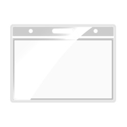 Porte-badge transparent