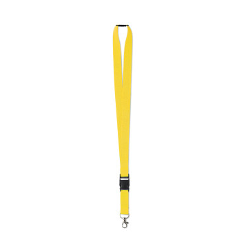 Tour de cou 1,5 cm avec boucle détachable et clip de sécurité
