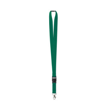 Tour de cou 1,5 cm avec boucle détachable et clip de sécurité