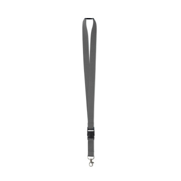Tour de cou 1,5 cm avec boucle détachable et clip de sécurité