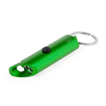 Porte-clé lampe et décapsuleur en aluminium recyclé