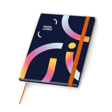 Carnet à élastique A5 quadrichromie