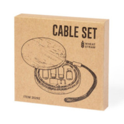 Set de câbles 15W en paille de blé