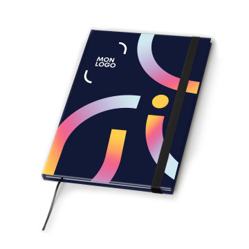 Carnet à élastique A6 quadrichromie