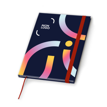 Carnet à élastique A6 quadrichromie