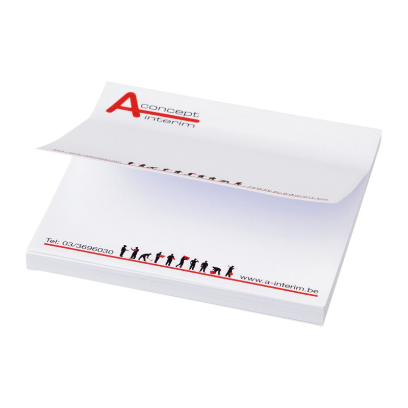 Mémos repositionnables rose clair 50 feuilles 7,5 x 7,5 cm