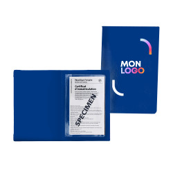 Porte-papiers voiture gomme unie marquage quadri