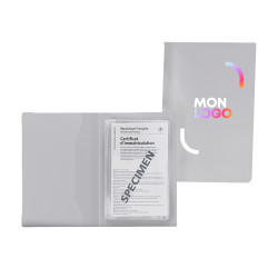 Porte-papiers voiture gomme unie marquage quadri