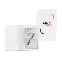 Porte-papiers voiture gomme unie marquage quadri