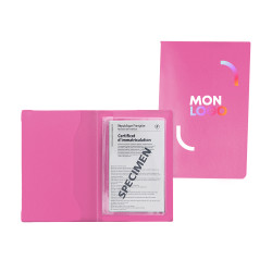Porte-papiers voiture gomme unie marquage quadri