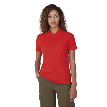 Polo femme B&C® en polyester recyclé RCS et coton