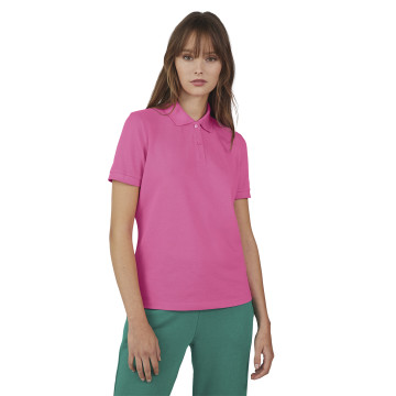 Polo femme B&C® en polyester recyclé RCS et coton